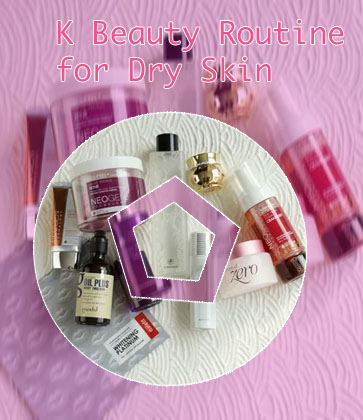 Korean skin care set for dry skin