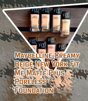 Maybelline fit me foundation creamy beige